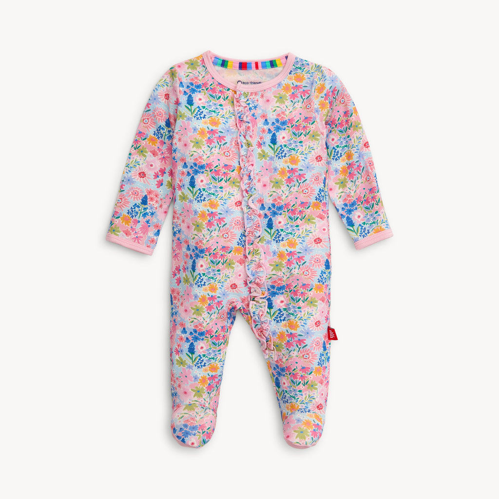 lily modal magnetic parent favorite footie with ruffle