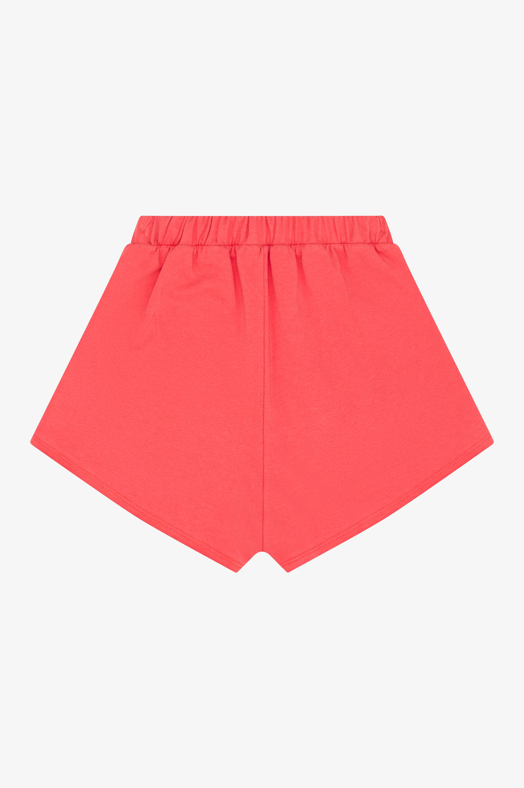 FRENCH TERRY RAW EDGE SHORTS - WATERMELON
