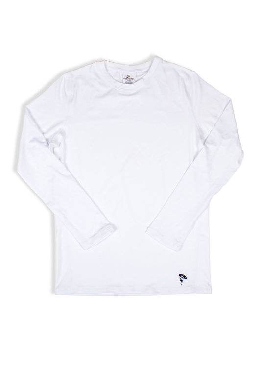 White Long Sleeve UPF 50+ Rash Guard