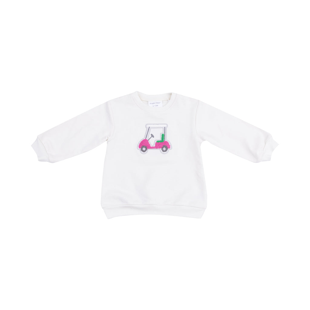 Oversize Sweatshirt with Applique - Golf Cart French Terry