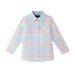 Bright Pastel Multi Check Button down | Multicolor