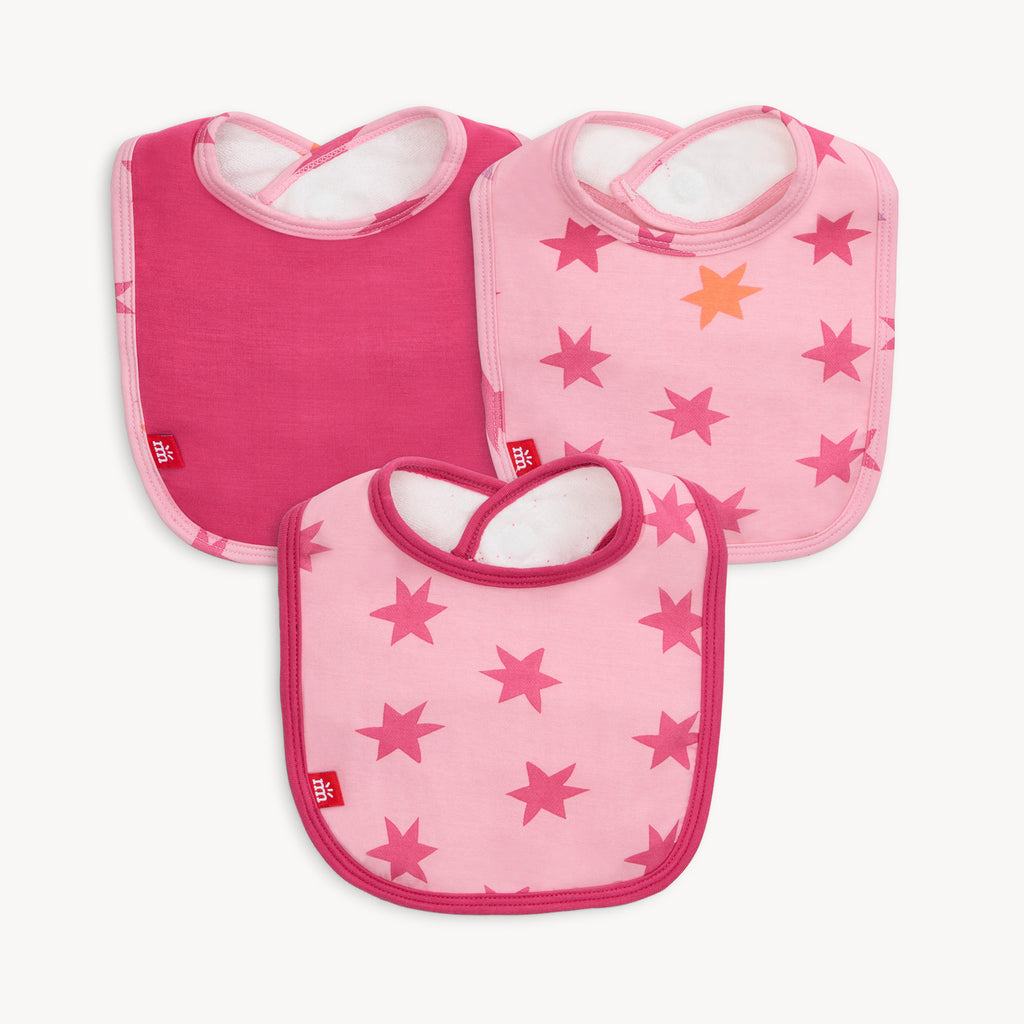 Cosmic Confetti with Foil Modal Magnetic Bib 3-Pack