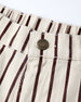BARREL PANT || BURGUNDY PINSTRIPE