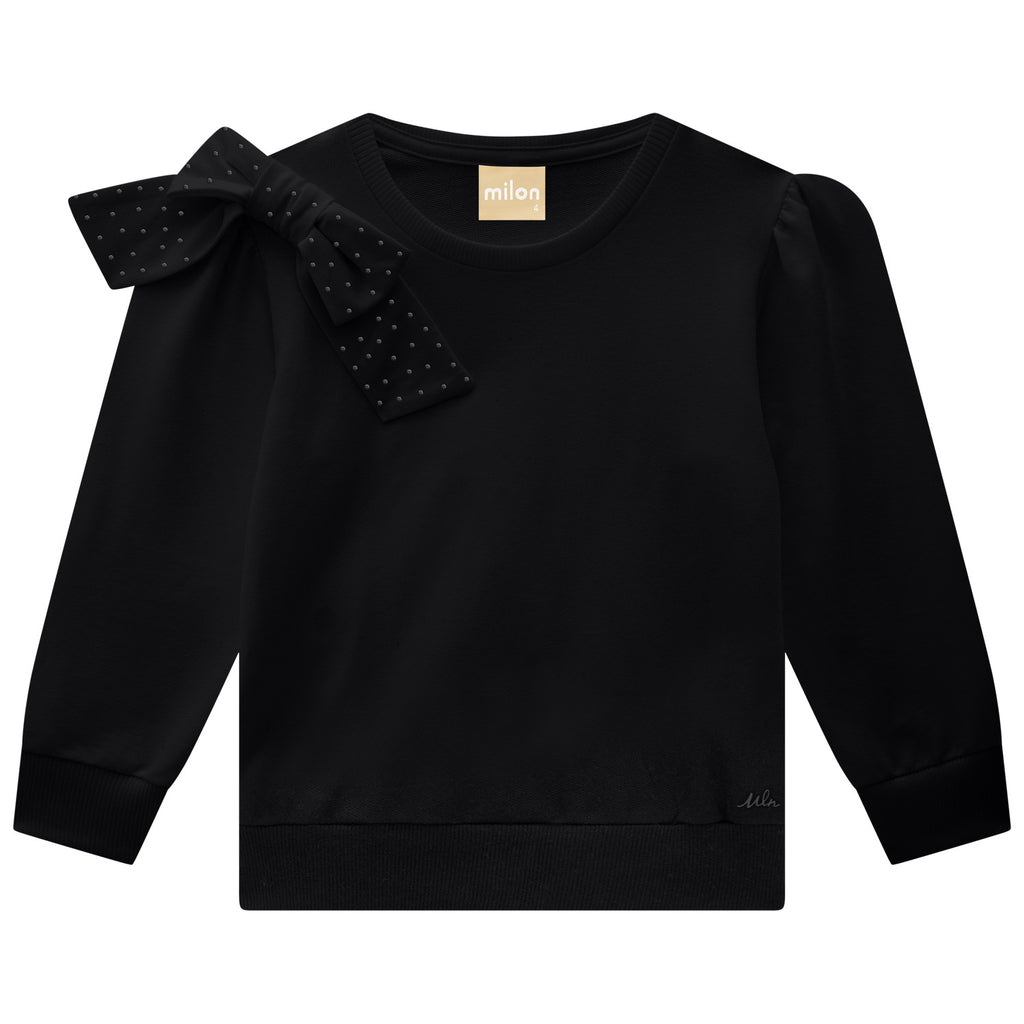 Bow sweatshirt - Black