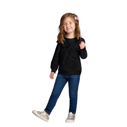 Bow sweatshirt - Black