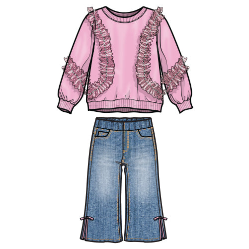 pullover pant set - Pink