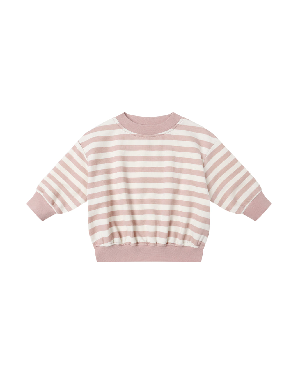 RELAXED SWEATSHIRT || PINK STRIPE
