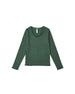 RIBBED LONG SLEEVE || GREEN