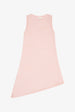 ASYMMETRICAL SEAMED DRESS - PINK MOSCATO
