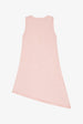 ASYMMETRICAL SEAMED DRESS - PINK MOSCATO