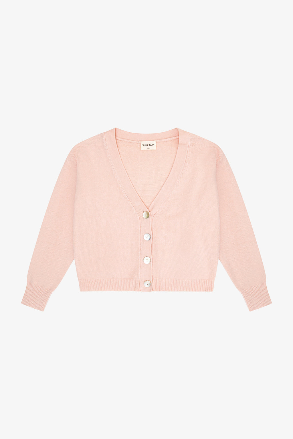 V NECK BUTTON DOWN CARDIGAN - COTTON CANDY