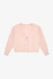 V NECK BUTTON DOWN CARDIGAN - COTTON CANDY