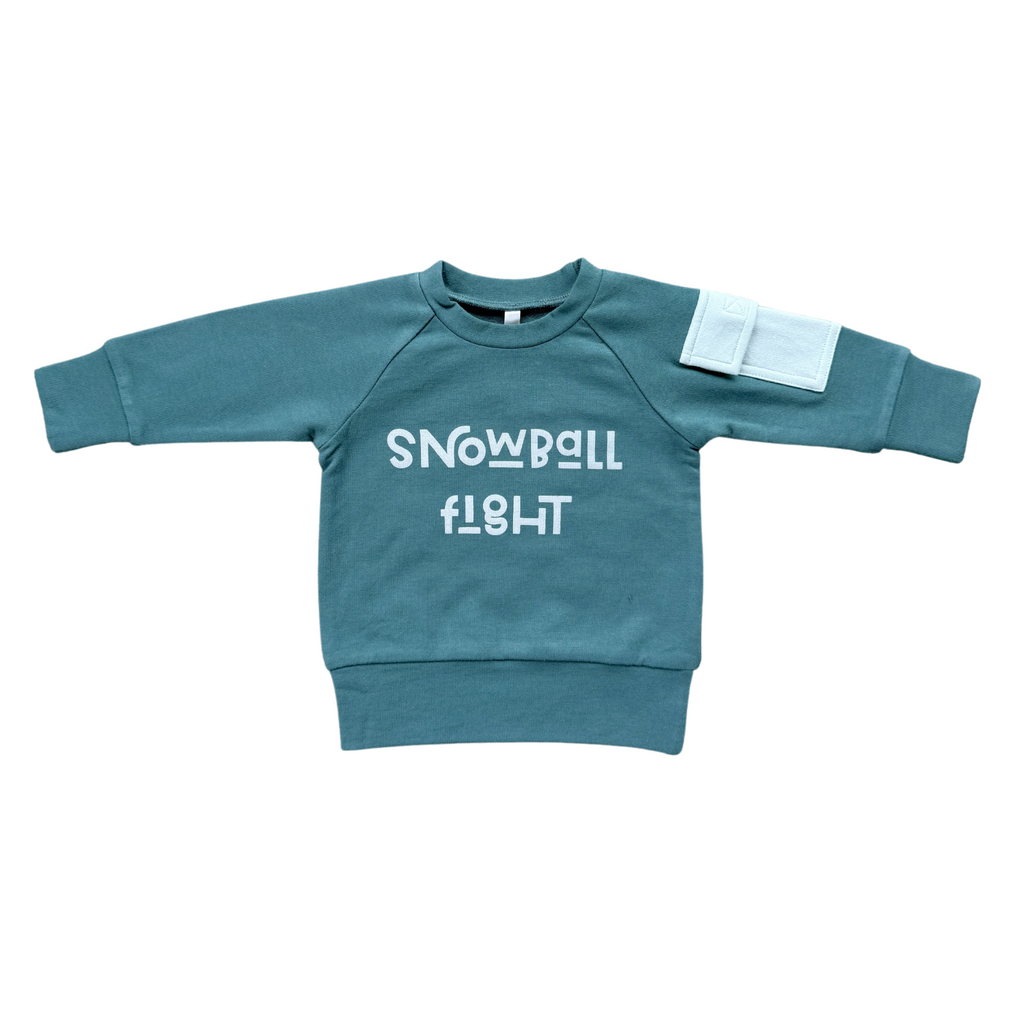 BOY'S RAGLAN SWEATSHIRT - SNOWBALL FIGHT