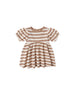 DARLA DRESS || HARVEST STRIPE - SPICE