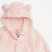 Pink Blossom Minky Bear Footie