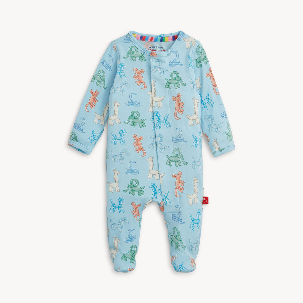 Blue Party Animals Glow Dark Modal Footie