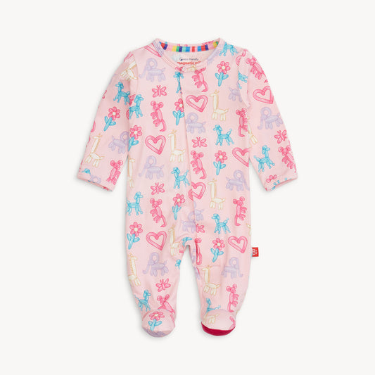 Pink Party Animals Glow In The Dark Mod Footie
