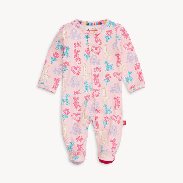 Pink Party Animals Glow In The Dark Mod Footie