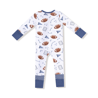 Touchdown Time - Navy  Convertible Romper