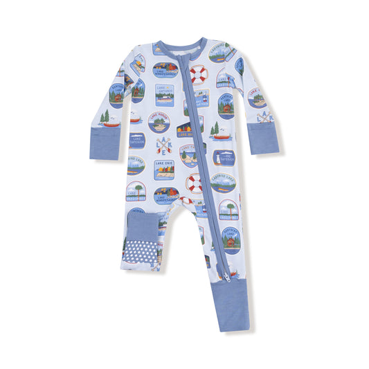 Lake Stickers  Convertible Romper