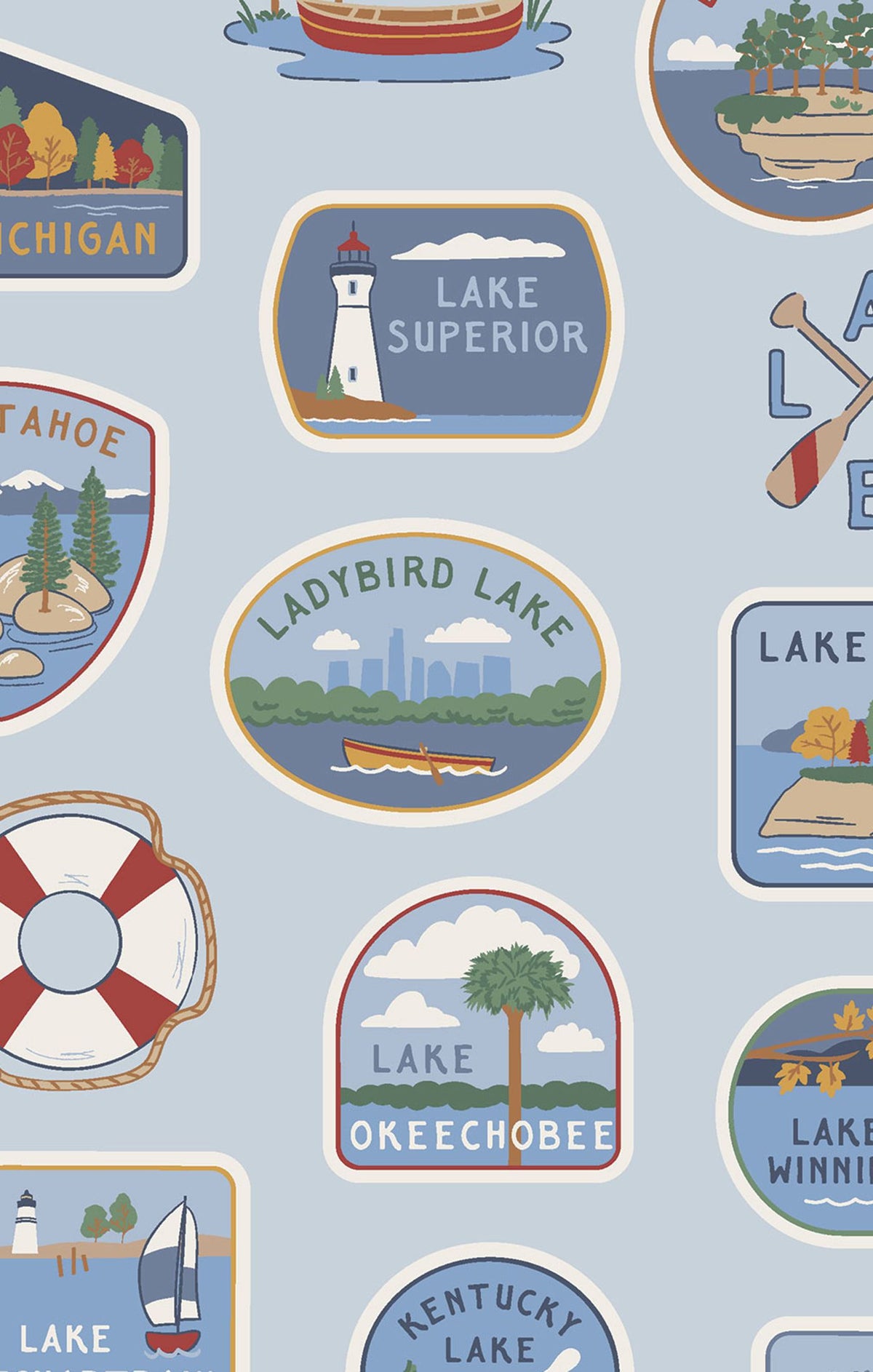 Lake Stickers  Convertible Romper