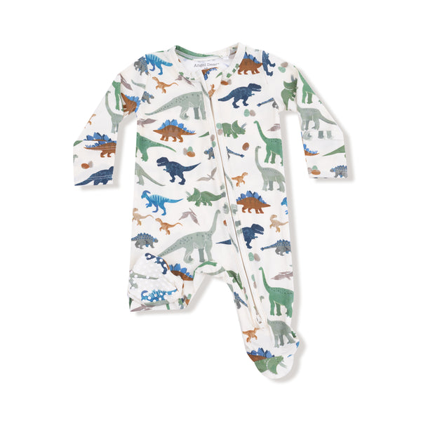 Washy Dinos  2 Way Zipper Footie