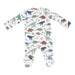 Washy Dinos  2 Way Zipper Footie