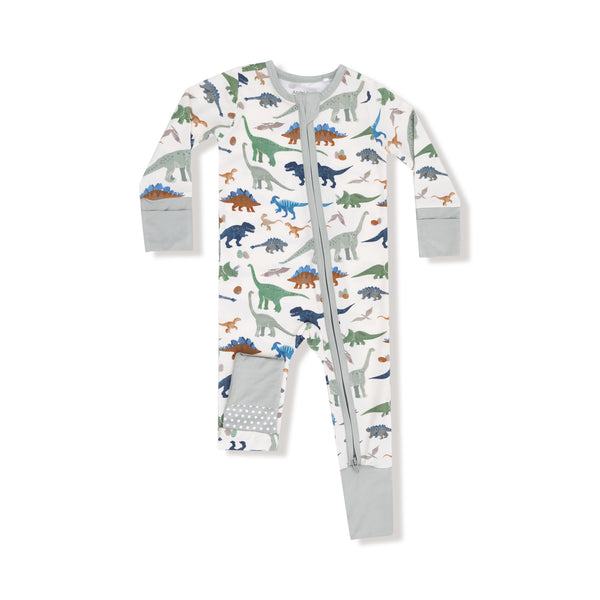 Washy Dinos - 2 Way Zipper Romper