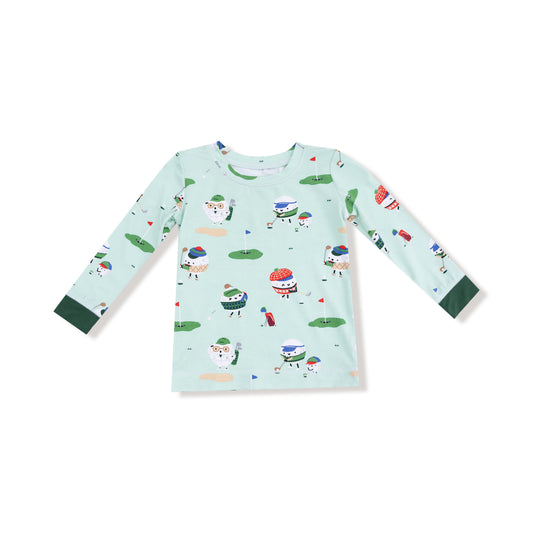 Golf Pros - Green -l/s Loungewear Set