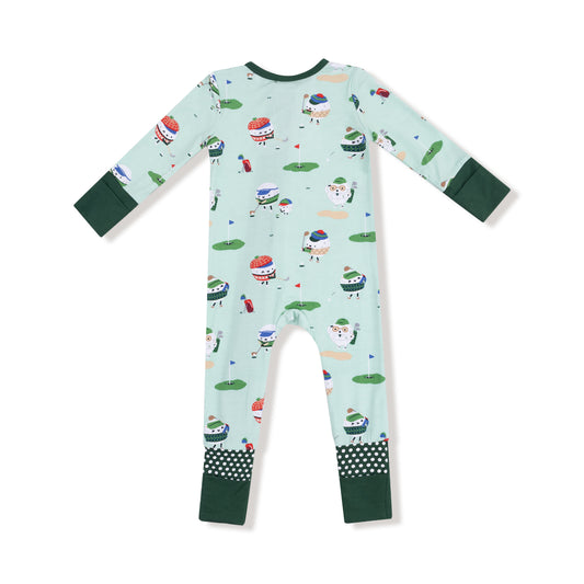 Golf Pros - Green - Way Zipper Romper