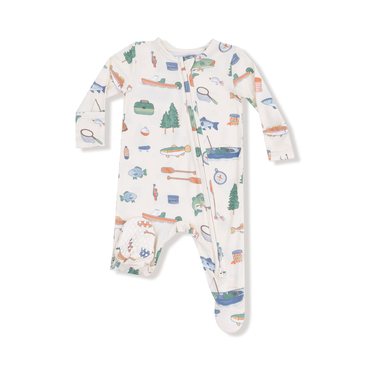Fishing Things  2 Way Zipper Footie