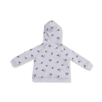 Football Field Goal  Zip Hoodie and Jogger Set