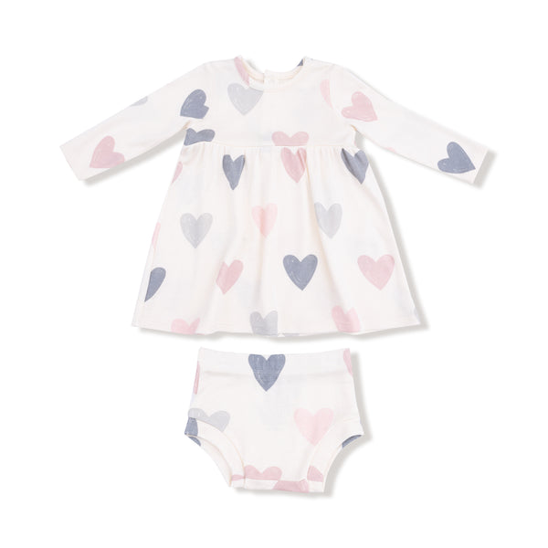 Hearts  Simple Dress + Bloomer