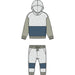 HOODIE SWEATSHIRT AND PANT -BLUE HEATHER GREY LT.