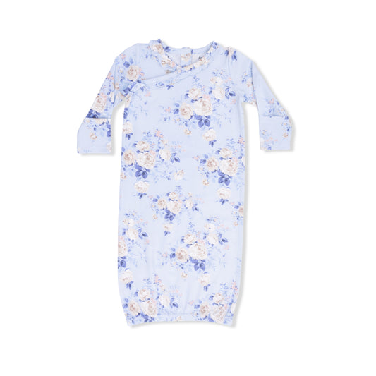 Ashley Rose Floral  Kimono Gown & Knot Headband