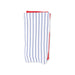 Baseball Stripe  2 Ply Blanket with Binding