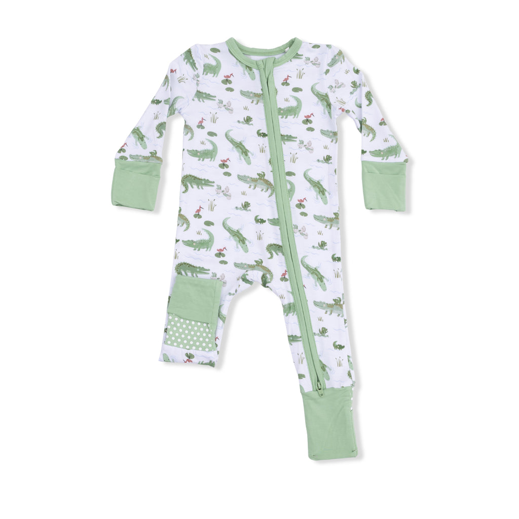 Crayon Alligators  Convertible Romper
