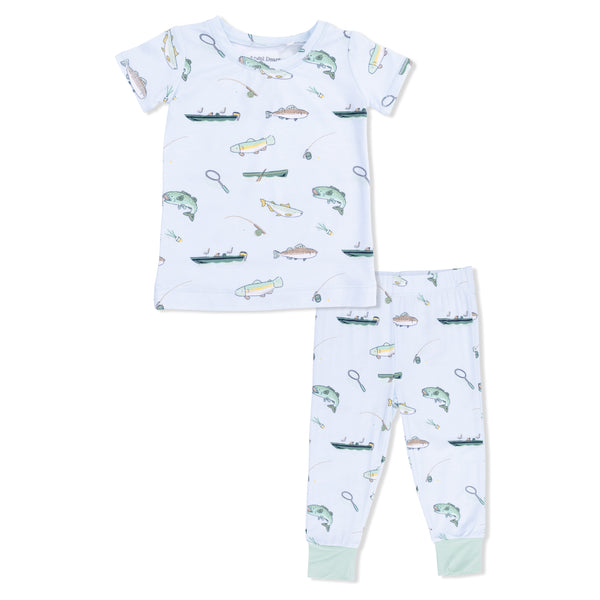 Fishing  Short Sleeve Loungewear Set