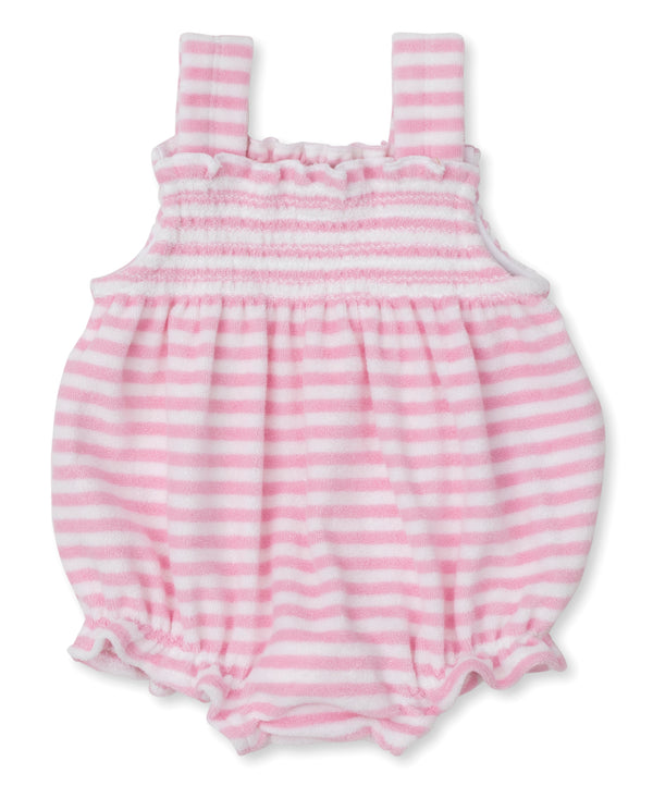 Cabana Terry Stripes Pink Bubble