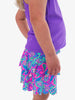 Active Tiered Flare Skort - NEON PAISLEY POP