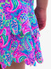 Active Tiered Flare Skort - NEON PAISLEY POP
