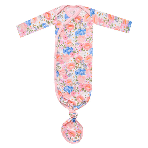 BAMBOO NEWBORN KNOTTED GOWN - PENELOPE