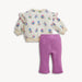 Floral Ivory Girls 2pc Sweater Set
