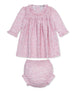 Fall Blooms Pink Smocked Dress Set