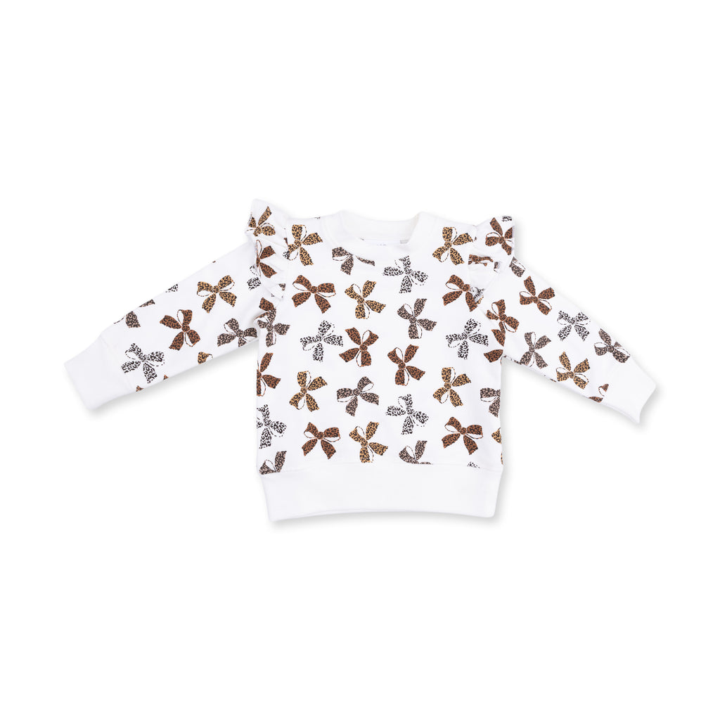 Leopard French Terry - Ruffle Sweatshirt
