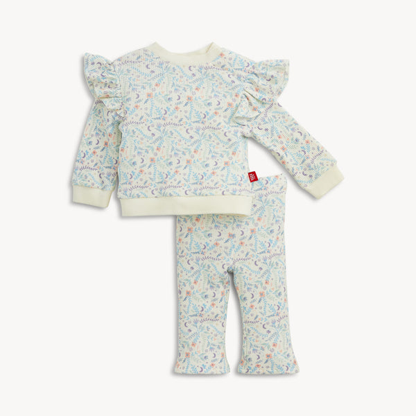 Cecilia Waffle Magnetic Top & Pant Set