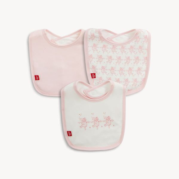 Trunkettes Pink Modal Bib 3-pack