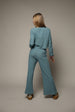 HACCI RIB: EXPOSED SEAM PANT - HT GLACIER