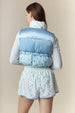 Fancy patchwork puff vest