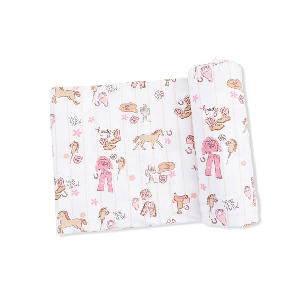 Cowgirl Nursery - Swaddle Blanket